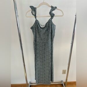 Wilfred Green Floral Midi Dress